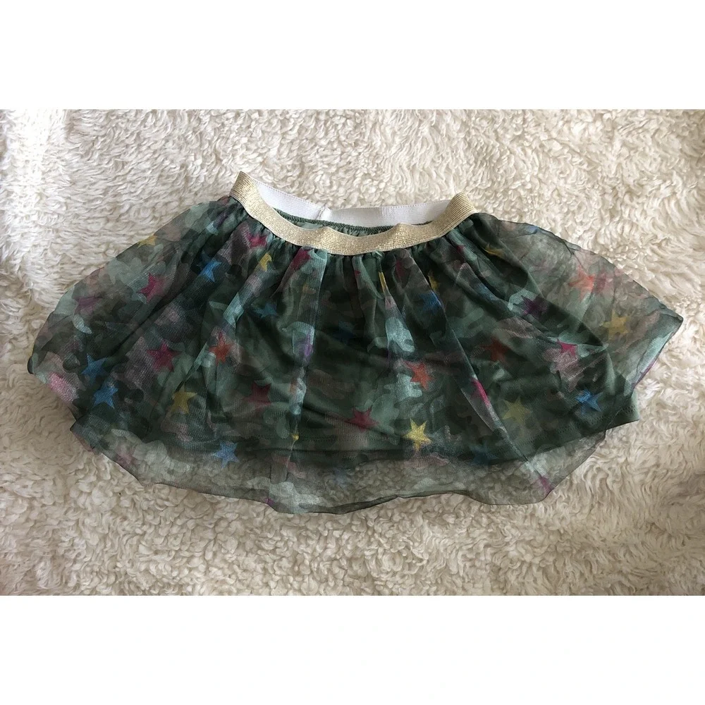 Baby Yoda T Shirt Tutu Skirt Outfit Star Wars Girls Size 2T Green Too Cute New